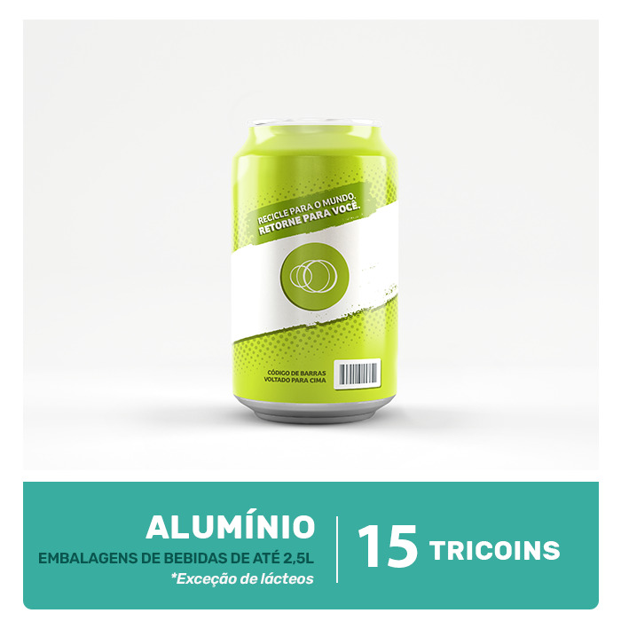 ALUMÍNIO - 15 TRICOINS